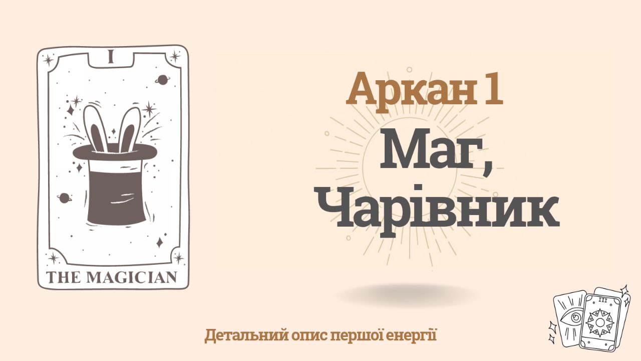 Перший аркан (1) у Матриця долі - Маг, Чарівник. 1 Перший аркан (1) у Матриці долі - Маг, Чарівник.