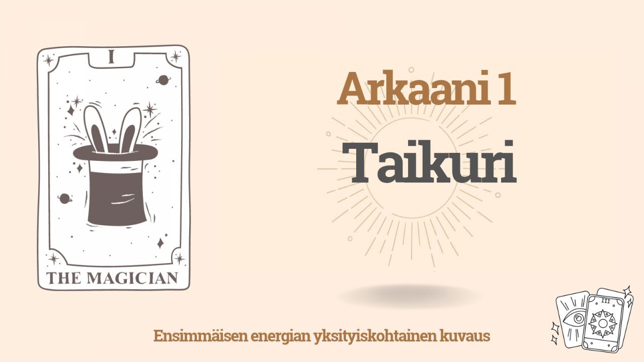 Ensimmäinen arkaani (1) Kohtalon matriisissa – Taikuri, Velho 1 Ensimmäinen arkaani (1) Kohtalon matriisissa – Taikuri, Velho