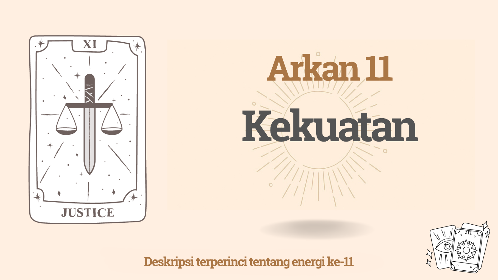 Arkan kesebelas dalam Matriks Takdir: Kekuatan (11 energi) 1 Arkan kesebelas dalam Matriks Takdir: Kekuatan