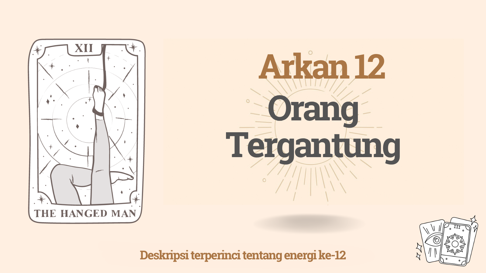 Arkan kedua belas dalam Matriks Takdir: Orang Tergantung: 12 energi