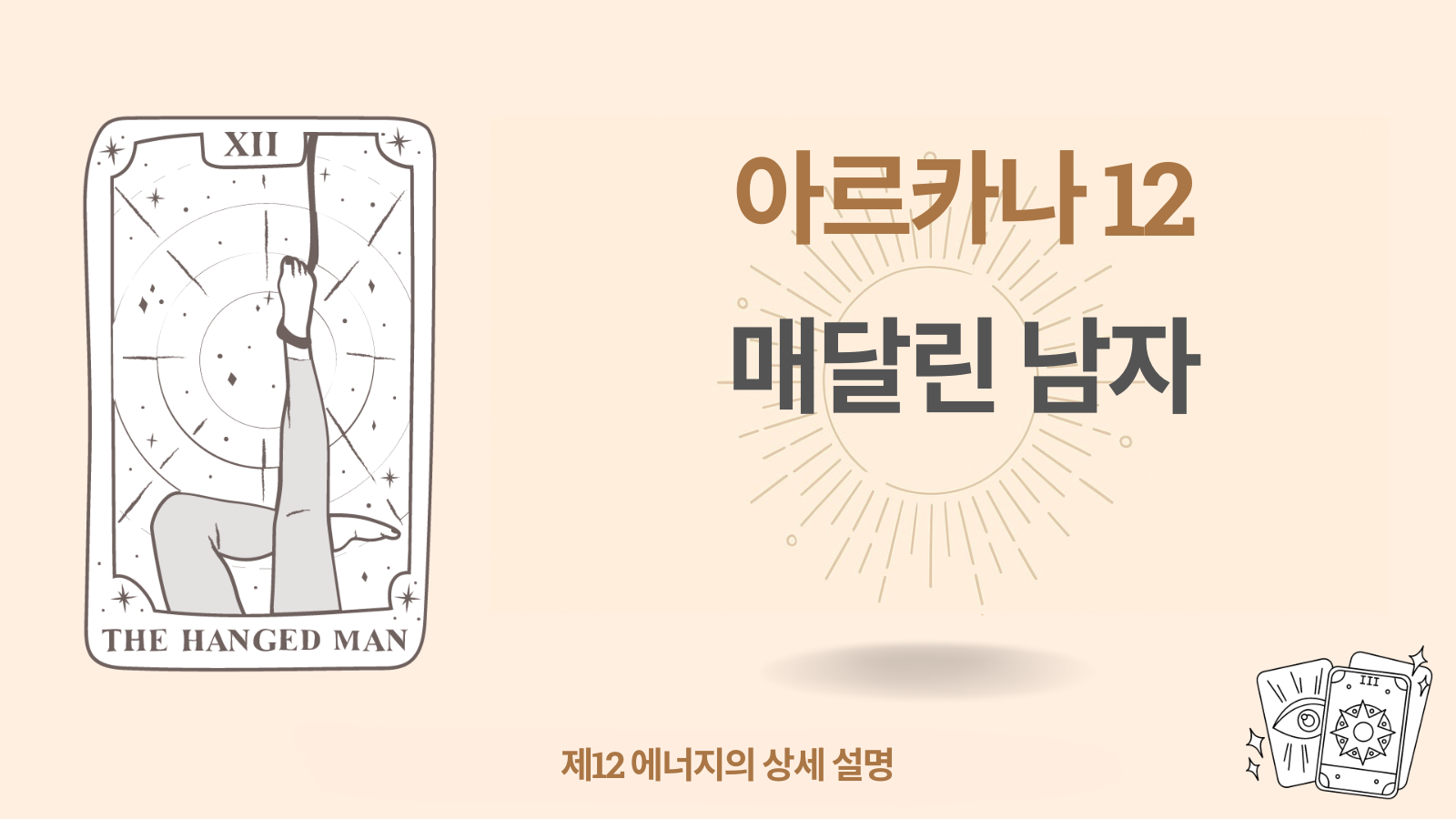 운명의 매트릭스에서 열두 번째 아르카나: 매달린 사람(교수형): 12 에너지 1 운명의 매트릭스에서 열두 번째 아르카나: 매달린 사람(교수형): 12 에너지