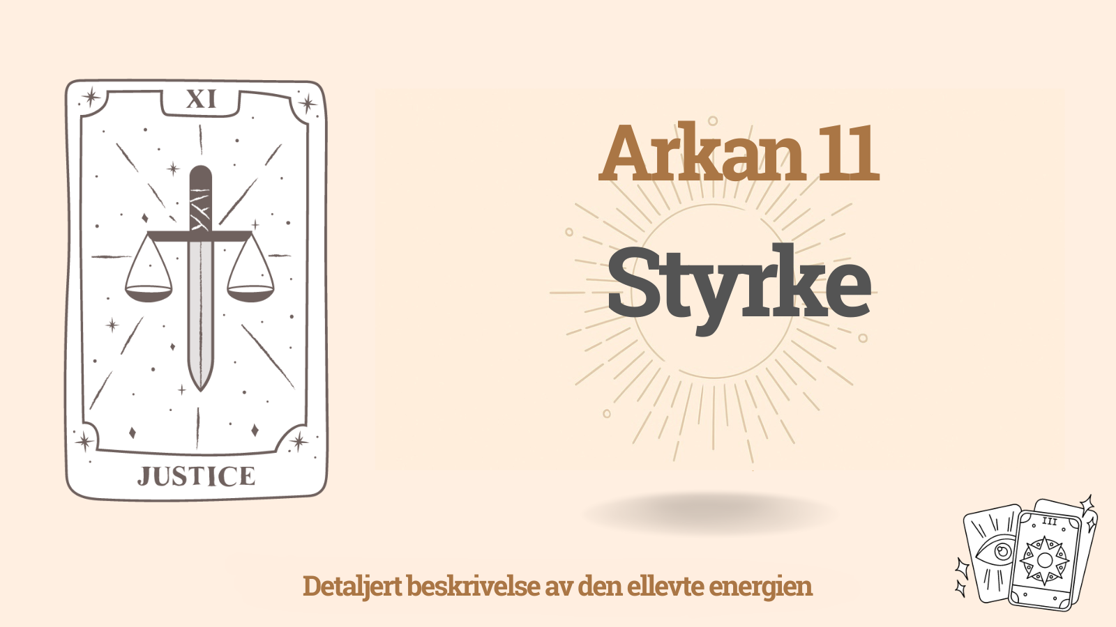 Den ellevte Arkan i Skjebnematrisen: Styrke (11 energi) 1 Den ellevte Arkan i Skjebnematrisen: Styrke