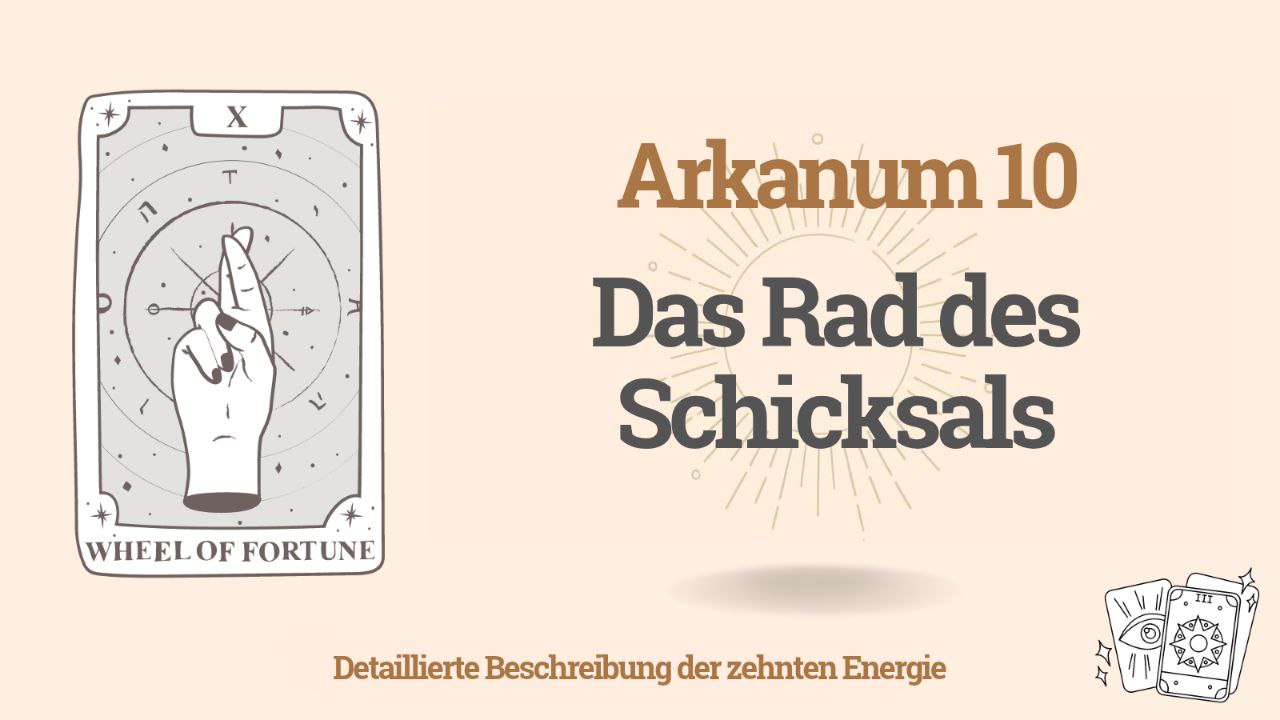 Zehnte Arkana in der Schicksalsmatrix des Menschen: Das Rad des Schicksals (10 Energie) 1 Zehnte Arkana in der Schicksalsmatrix