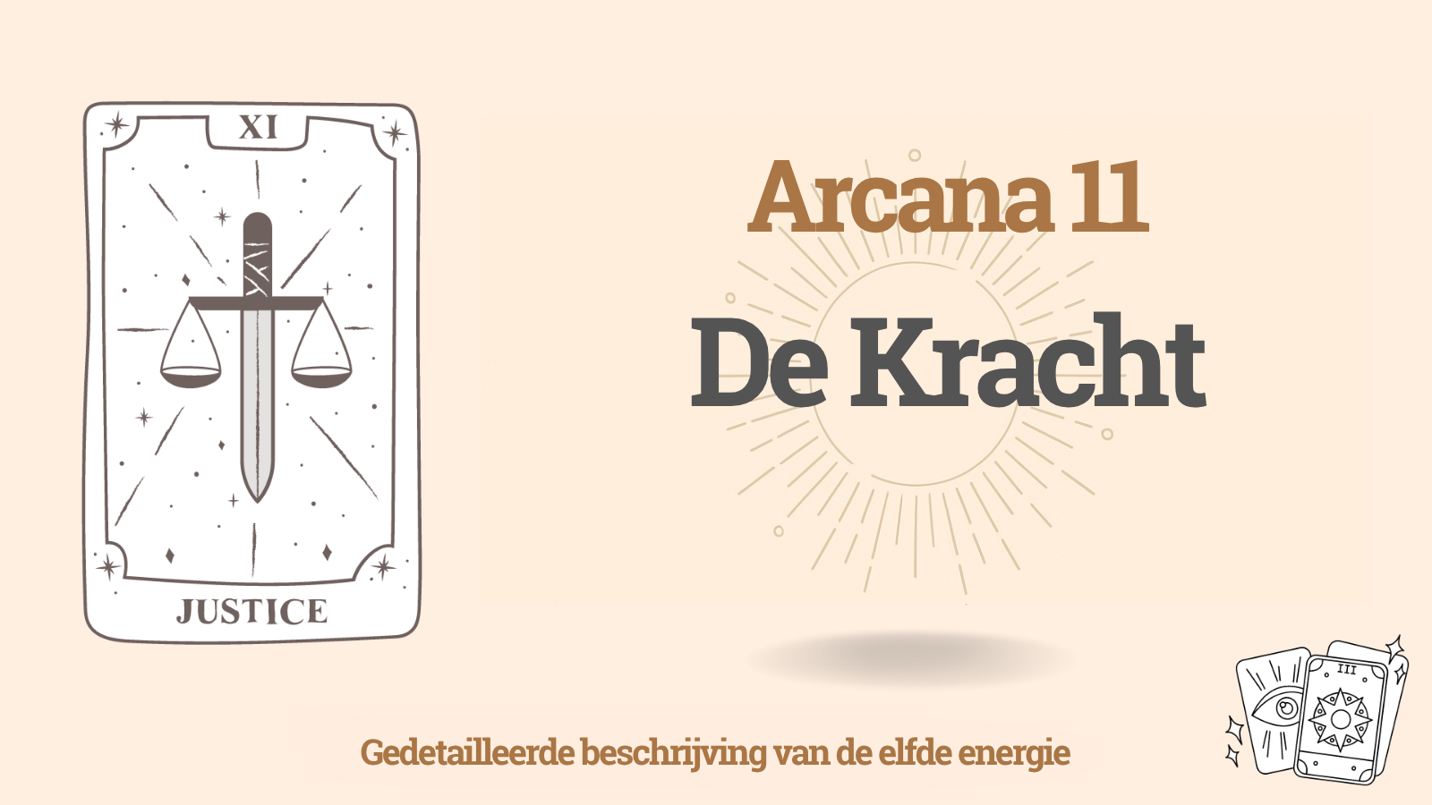 De elfde Arkaan in de Matrix van het Lot: Kracht (11 energie)