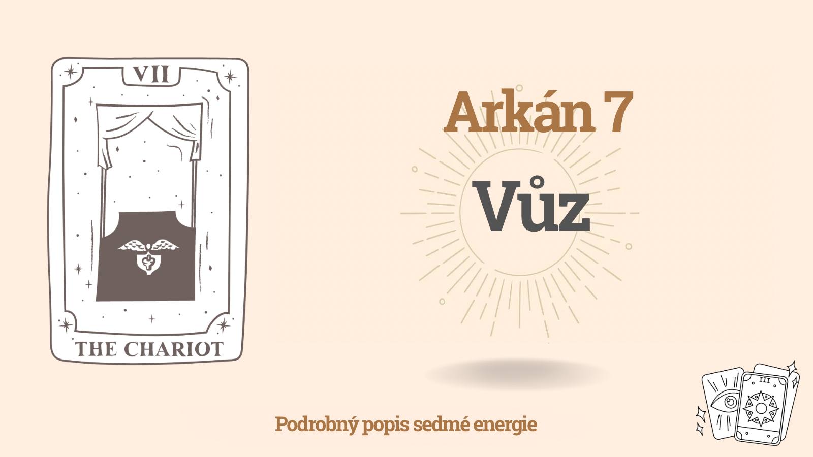 Sedmá Arkána Matice osudu: Vůz (7 energie)