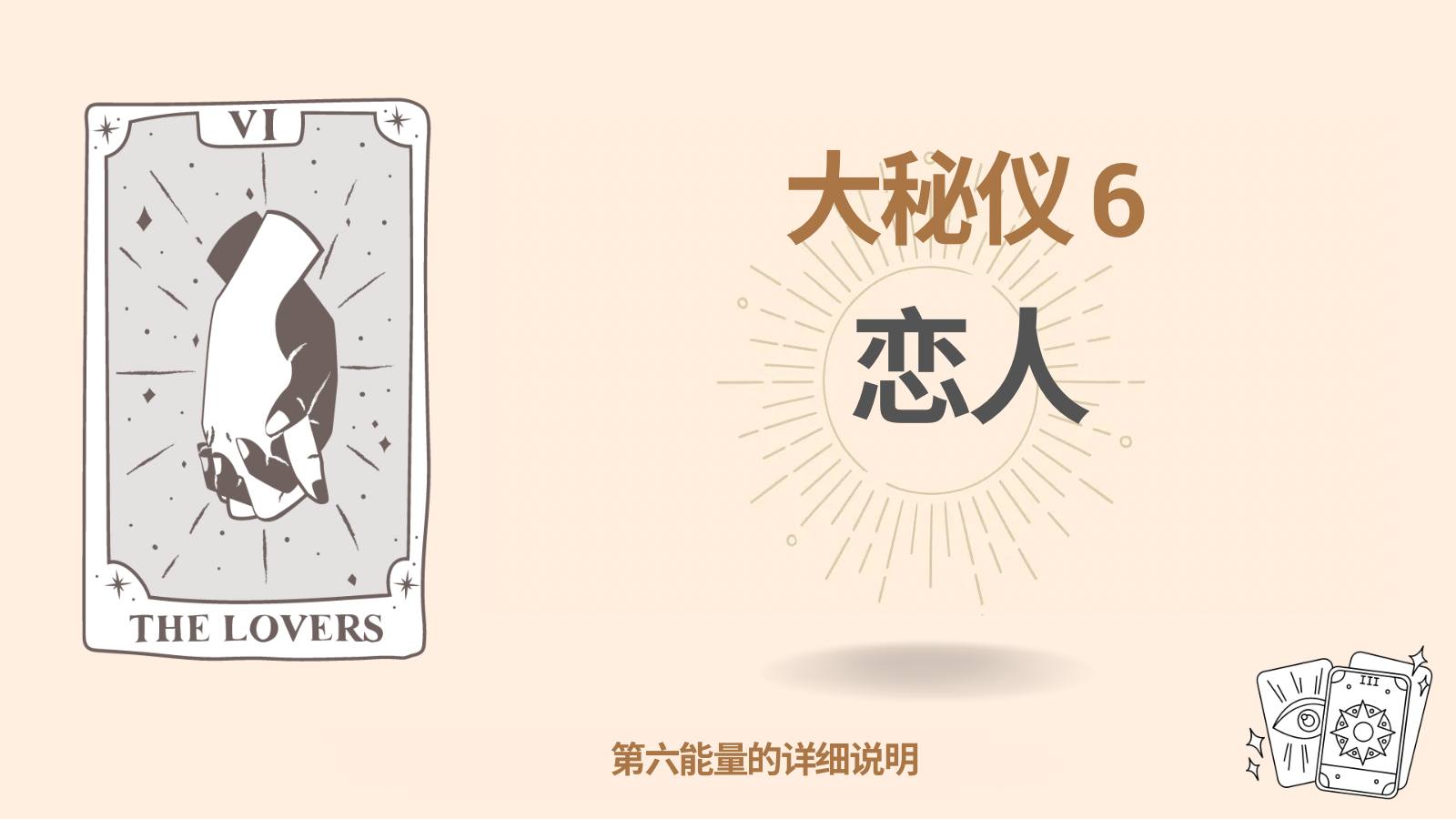 在「命運矩陣」中的第六阿爾克那（6）：戀人