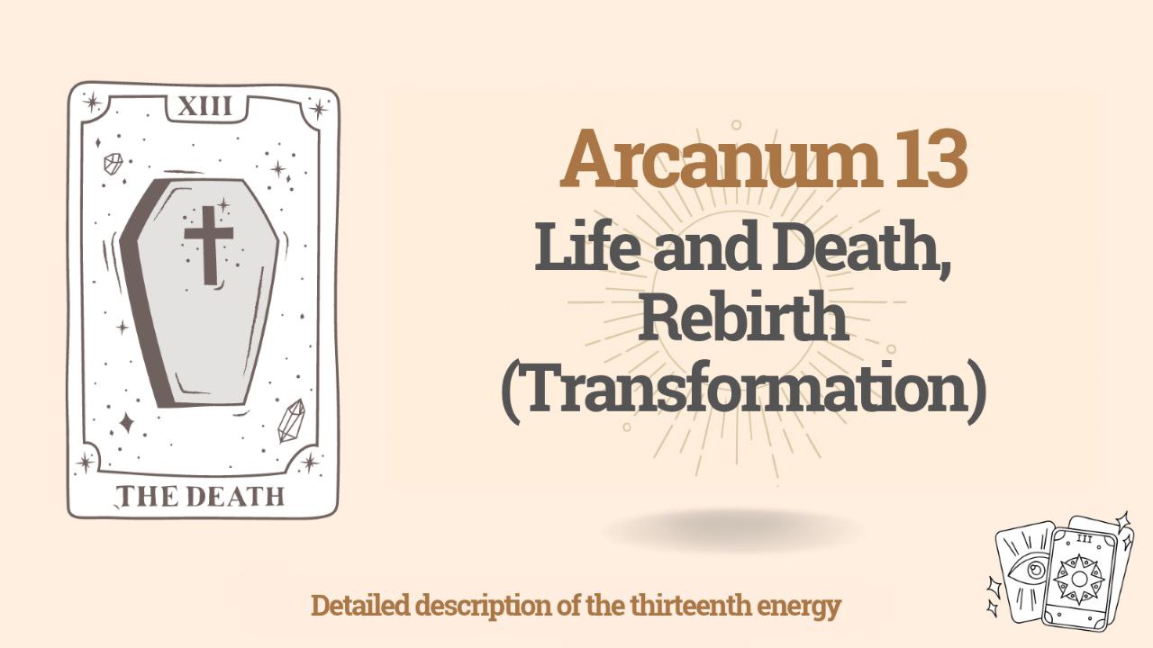 Thirteenth Arcanum (13) in the Destiny Matrix: Life and Death, Rebirth (Transformation) 1 Thirteenth Arcanum (13) in the Destiny Matrix: Life and Death, Rebirth (Transformation)