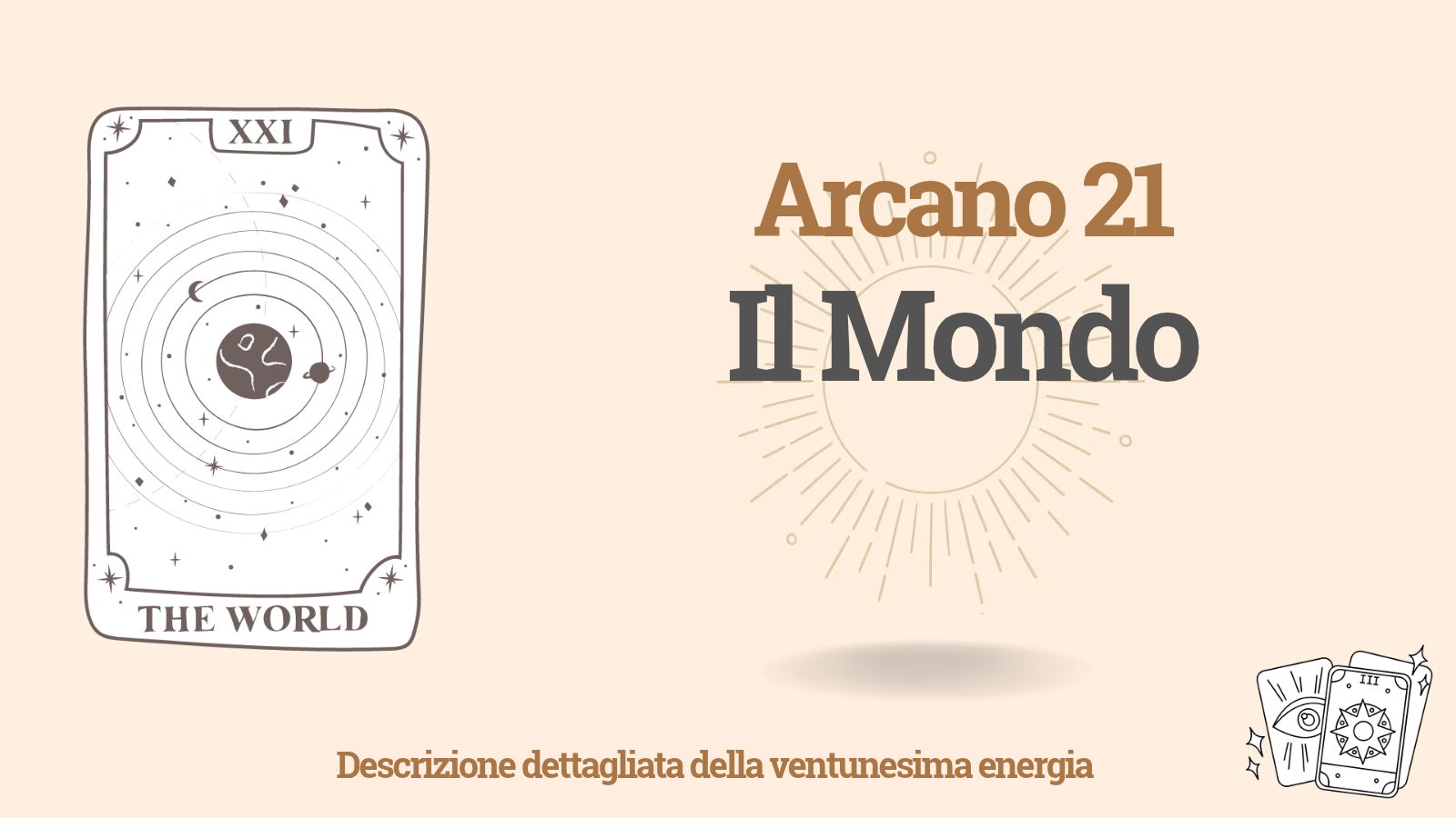 Arcano Ventuno (21) nella Matrice del Destino: Il Mondo 1 Arcano Ventuno (21) nella Matrice del Destino: Il Mondo