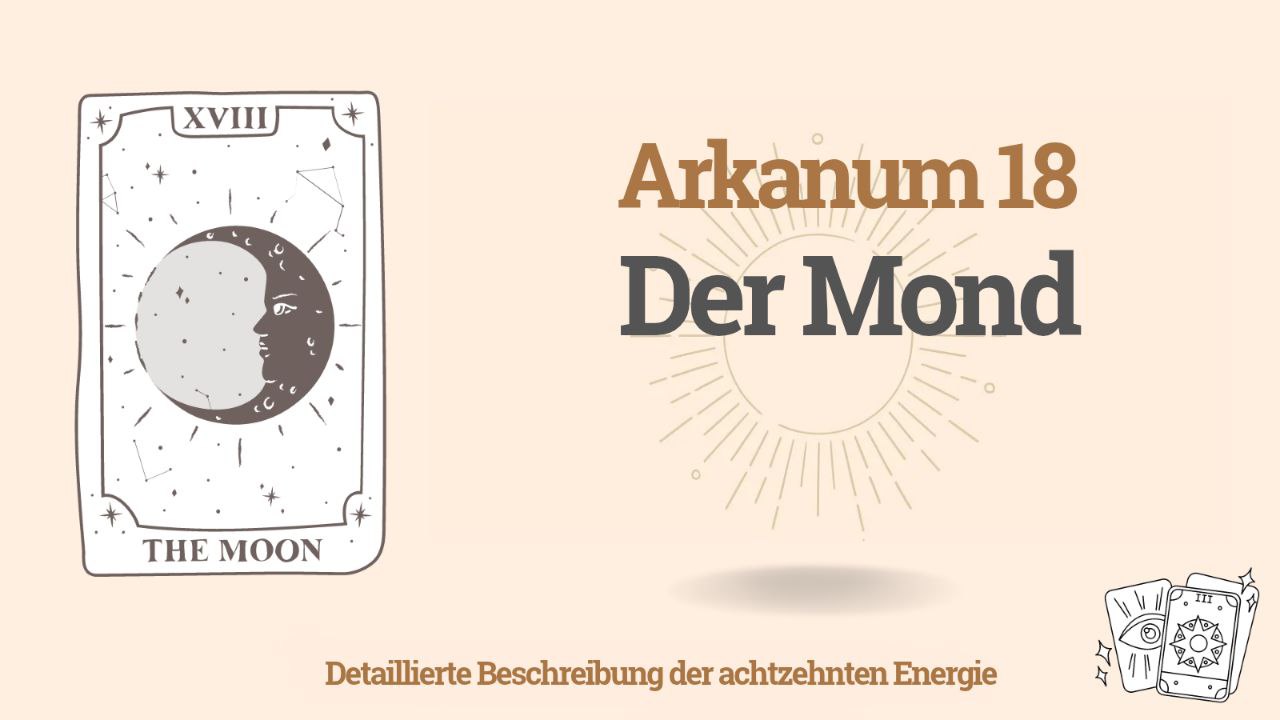 Der achtzehnte Arkan (18) in der Schicksalsmatrix: Der Mond 1 Der achtzehnte Arkan (18) in der Schicksalsmatrix: Der Mond