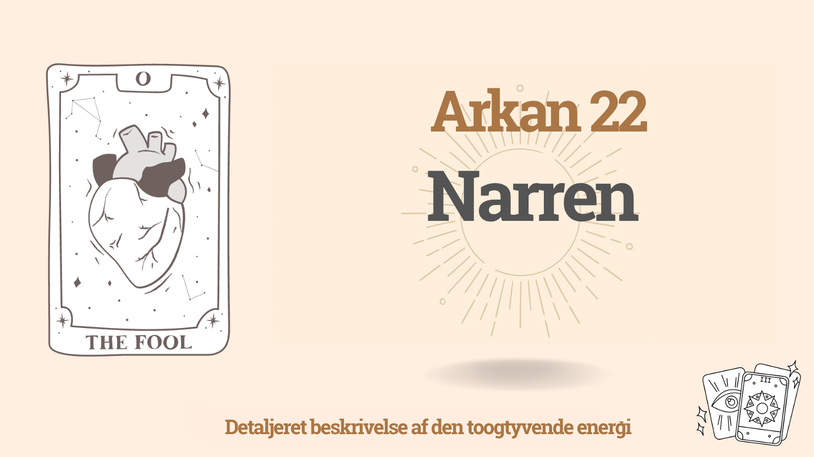 Arkan Narren i Skæbnematrix: 22 energi om mod, humor og nye begyndelser