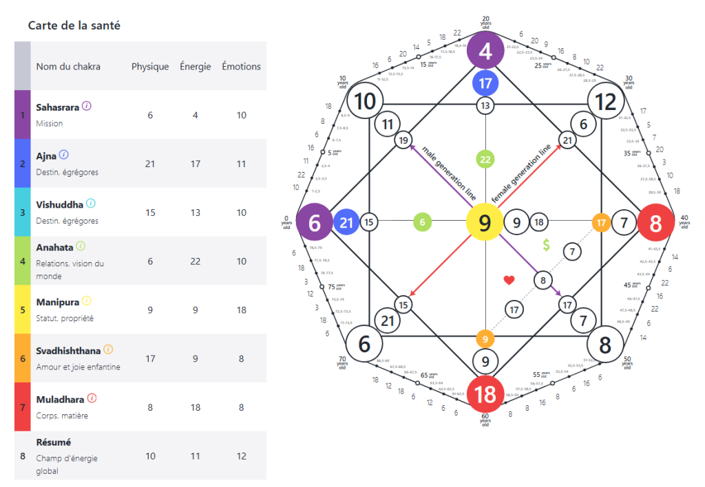Les chakras dans la Matrice du Destin : Pourquoi vous devriez connaître les centres énergétiques (22 Arcanes) 2 fr